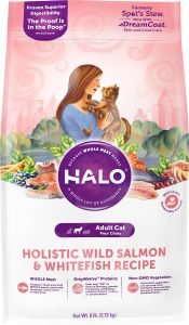halo holistic wild salmon dry cat food