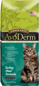 avoderm natural grain free dry cat food bag