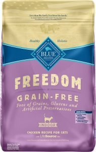 blue buffalo freedom dry cat food bag