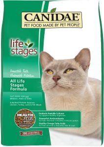 canidae life stages dry cat food bag