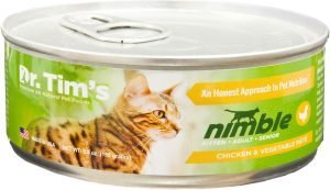 dr tims nimble wet cat food can