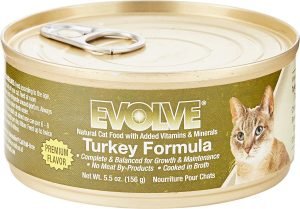 evolve wet cat food can