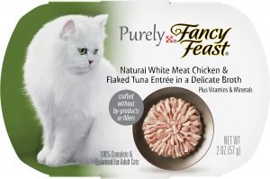 fancy feast purely cat food can