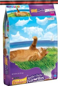 friskies dry cat food bag