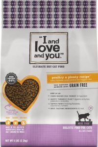 i and love and you dry cat food bag