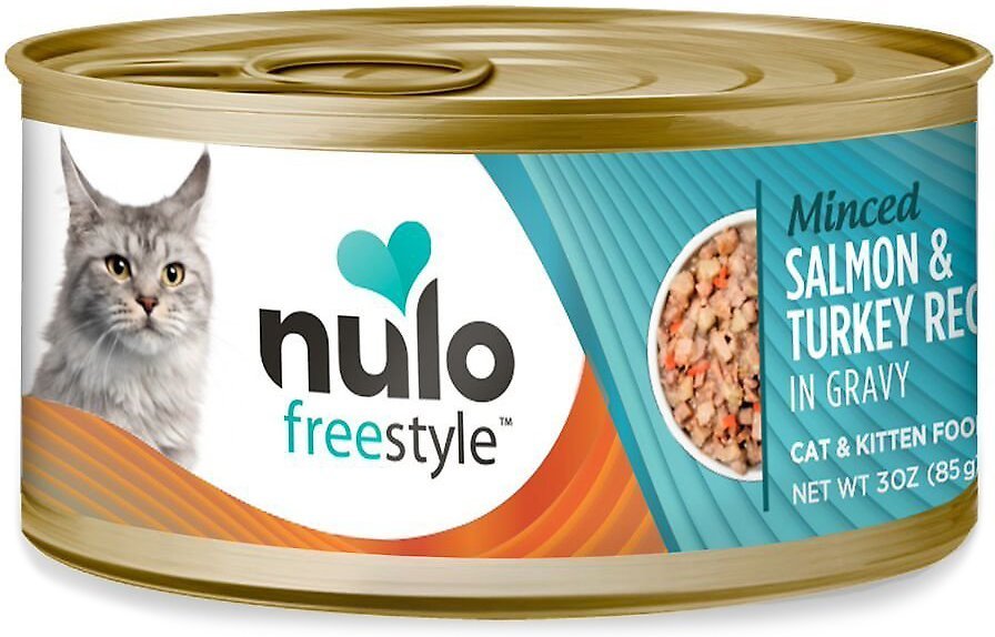 Nulo Freestyle Minced Salmon & Turkey in Gravy Grain-Free Canned Cat & Kitten Food