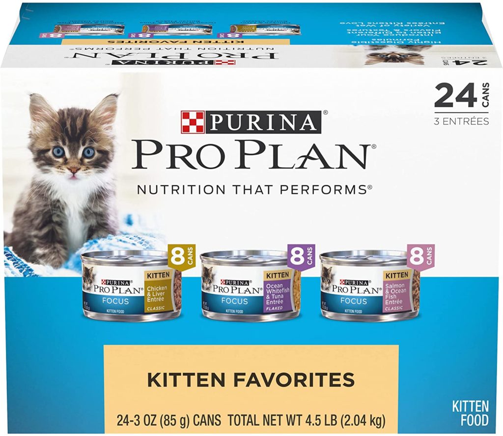 Purina Pro Plan Focus Kitten Favorites Variety Pack Canned Cat Food